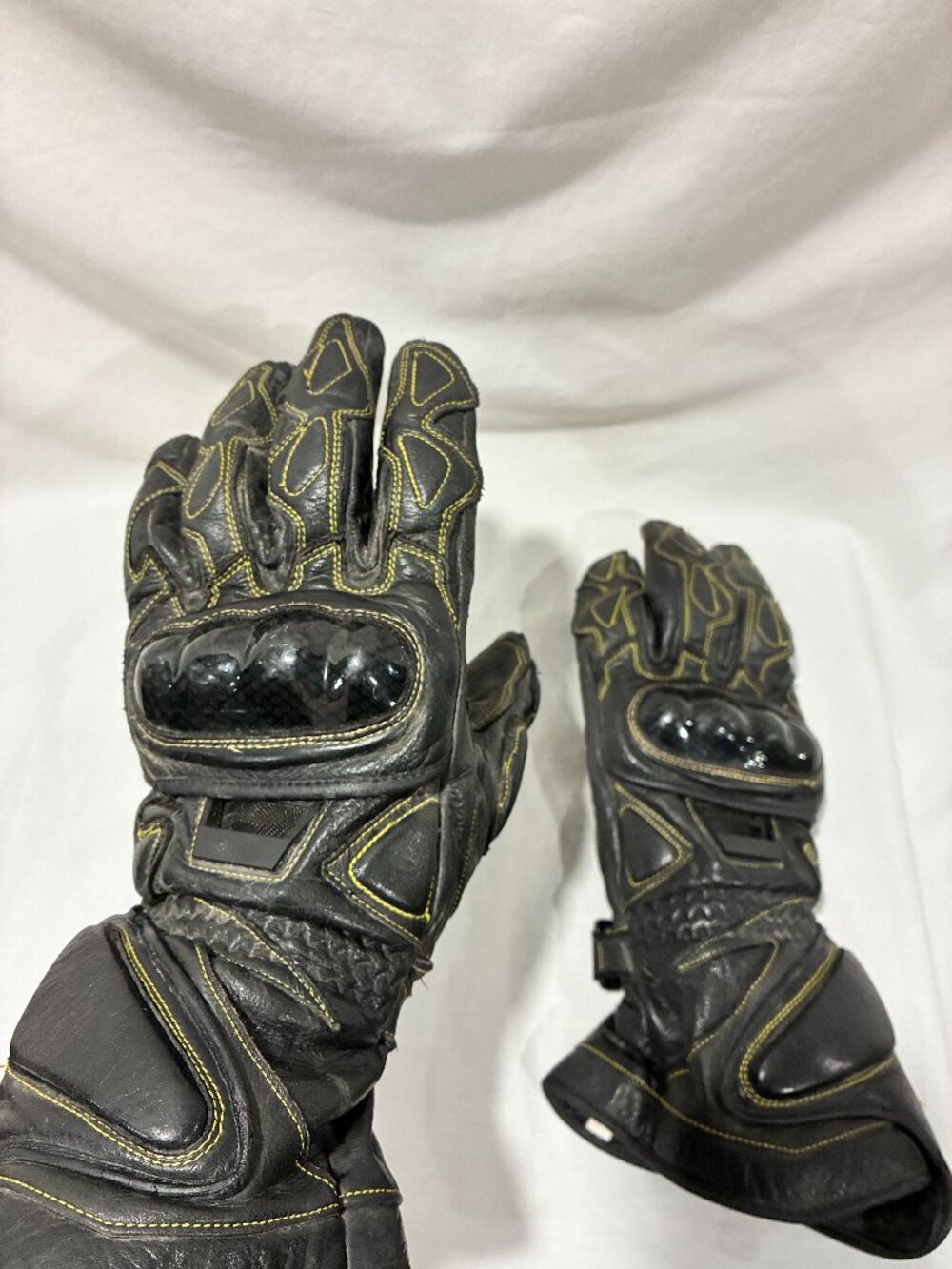 Olympia Leather Motorcycle Gloves Black XL